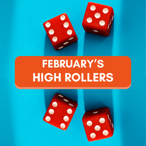 February's High Rollers Jackpot Challenge
