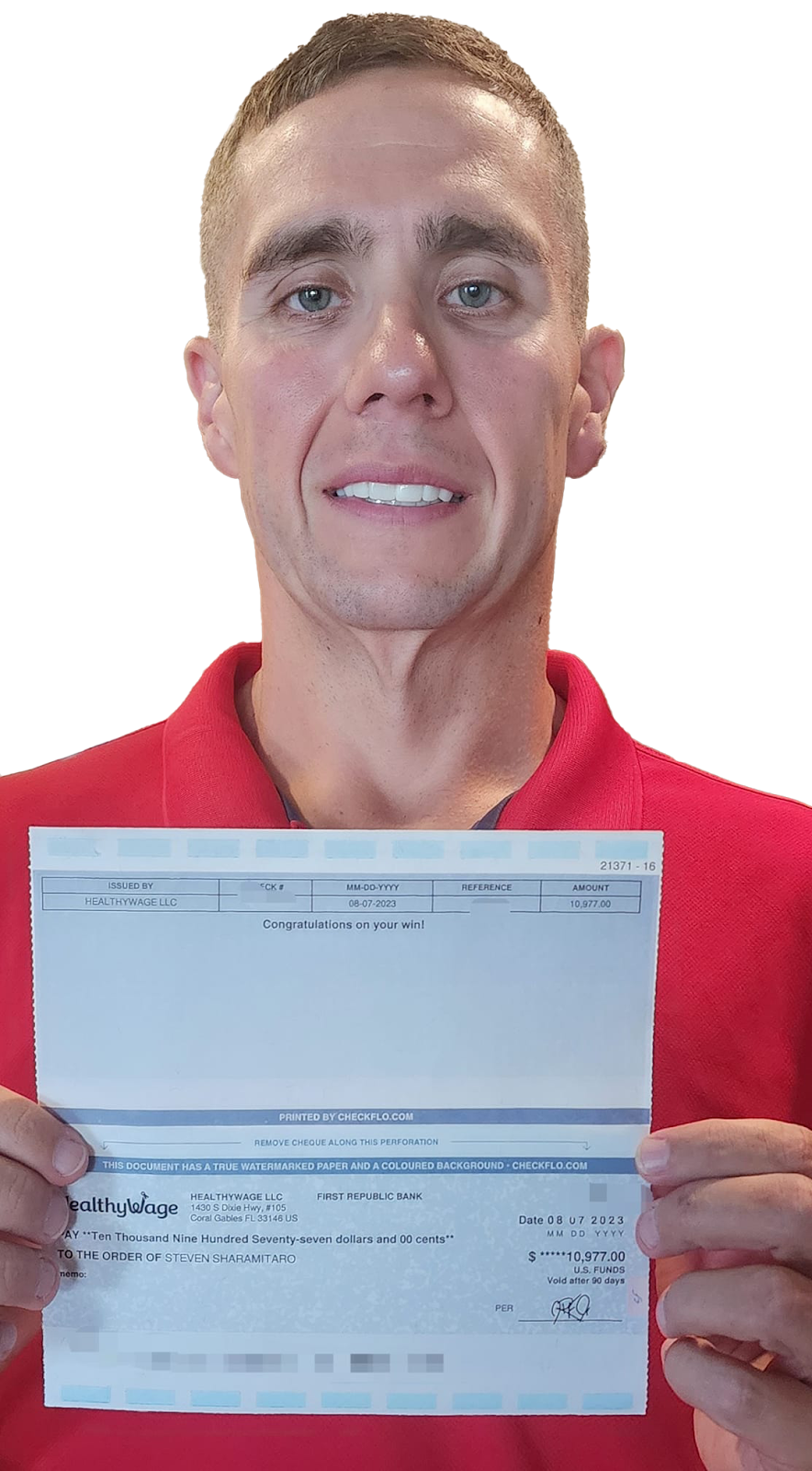 A HealthyWager winner